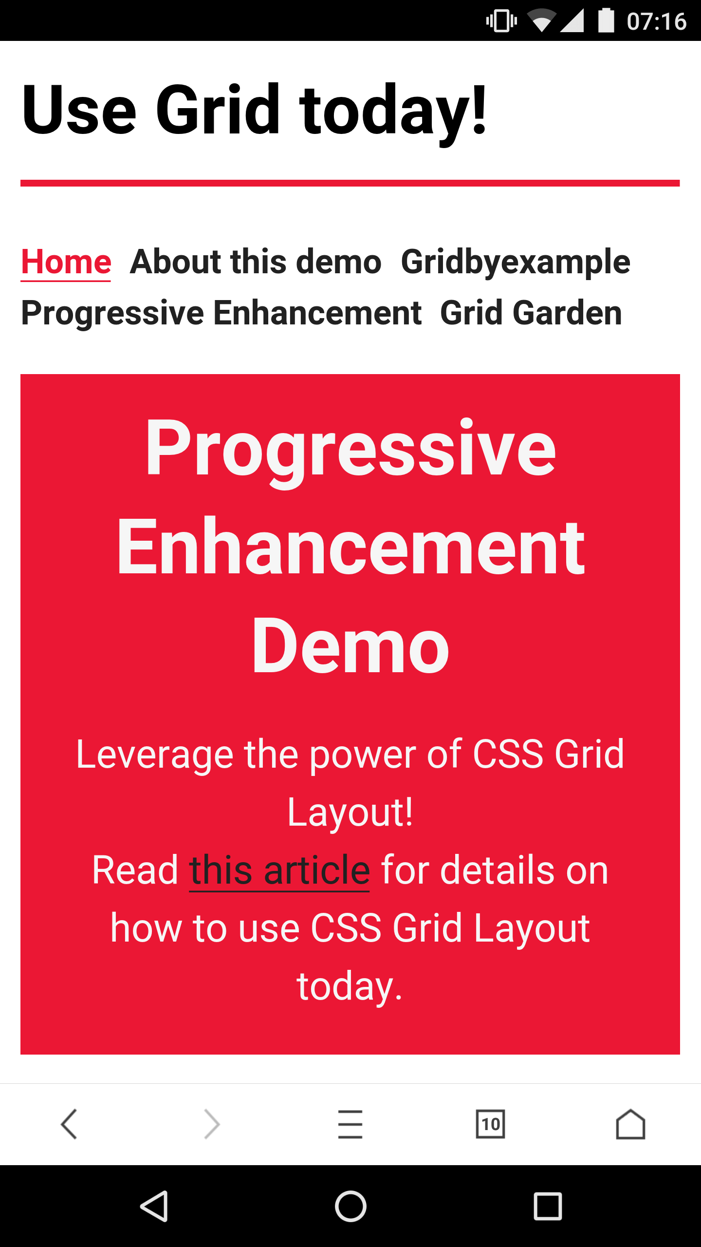 UC Browser 11, Android 7