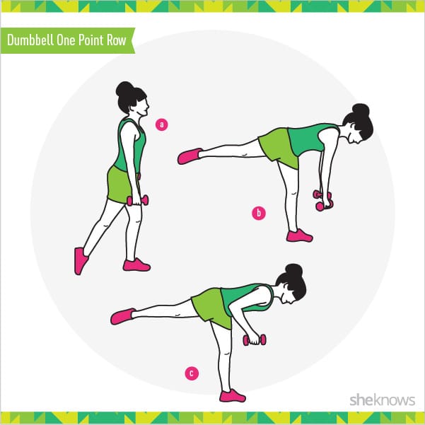 Dumbbell One Point Row