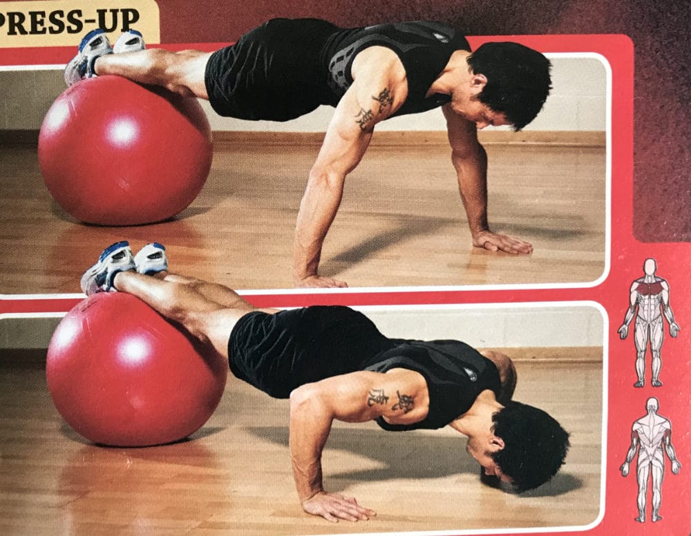 Gym Ball Press-Up