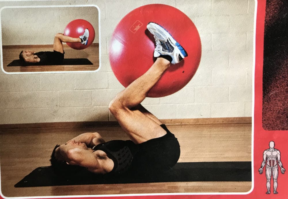 Gym Ball Reverse Curl