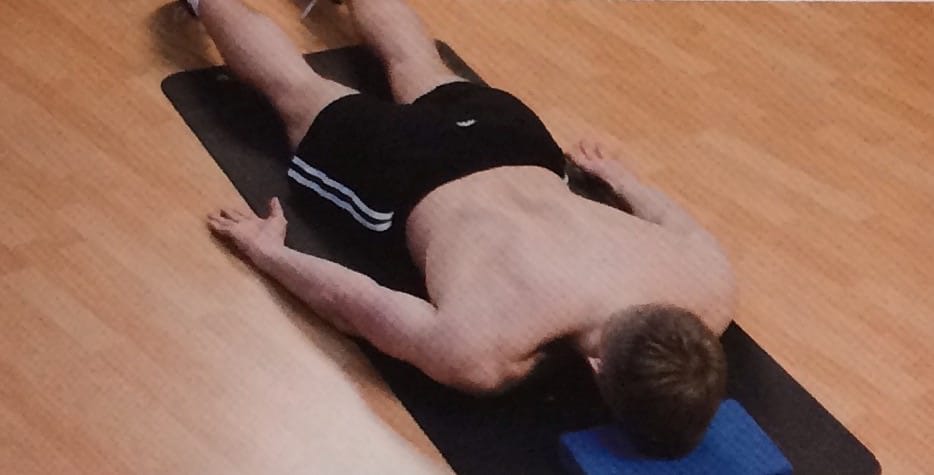 Shoulder blade and neck strengthening Position 1